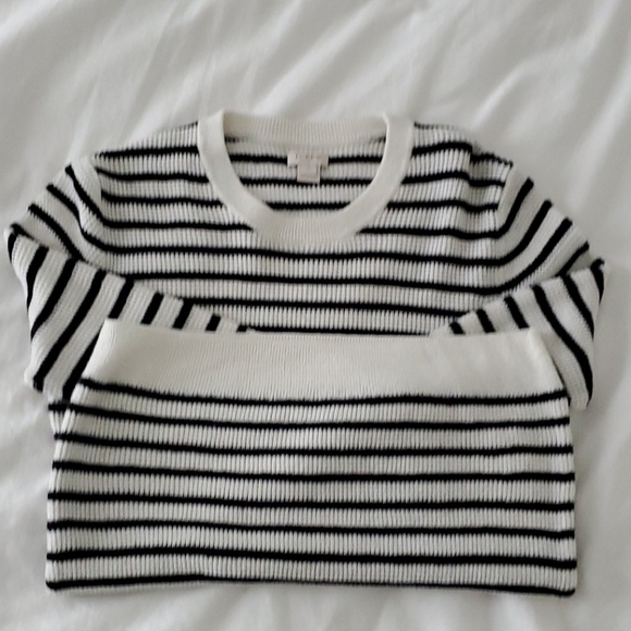 J Crew Factory striped sweater - Picture 2 of 3